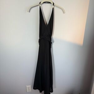 Banana Republic Elegant Black Tie Waist Gown